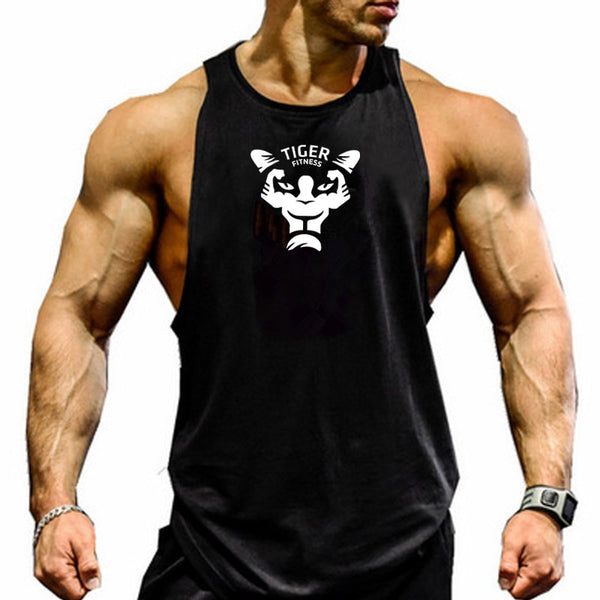 New Bodybuilding Stringer Vest Men's Fitness Apparel Gym Shirt Brand Muscle Vest Workout Cotton Regatas Masculino