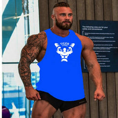 New Bodybuilding Stringer Vest Men's Fitness Apparel Gym Shirt Brand Muscle Vest Workout Cotton Regatas Masculino