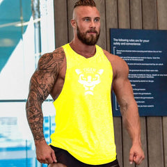 New Bodybuilding Stringer Vest Men's Fitness Apparel Gym Shirt Brand Muscle Vest Workout Cotton Regatas Masculino