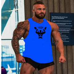 New Bodybuilding Stringer Vest Men's Fitness Apparel Gym Shirt Brand Muscle Vest Workout Cotton Regatas Masculino