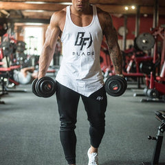 Summer Men's Vest Sports Fitness Workout Men's Tops Gym Bodybuilding Vests Fitness Apparel Men's Apparel Running New 2019 Round