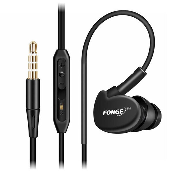 Fonge S500 Stereo Sports Earphones Super Bass Earphones Waterproof Headset IPX5 Handsfree HiFi Headset with Microphone