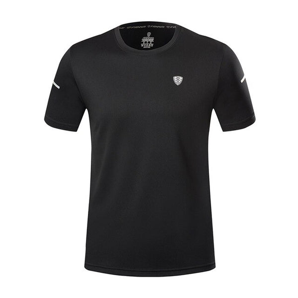 Casual Short Sleeve T-Shirt Quick Drying Tee Tops Fitness Running Cycling Camping Clothes Gym Apparel Men's Sportswear