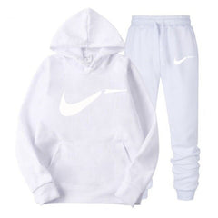 Winter Autumn Men's Hoodie, Jacket + Running Jogging Pants, Men's Printed Swimwear Sports Long Sleeve Top, Branded Color Apparel