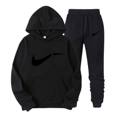 Winter Autumn Men's Hoodie, Jacket + Running Jogging Pants, Men's Printed Swimwear Sports Long Sleeve Top, Branded Color Apparel