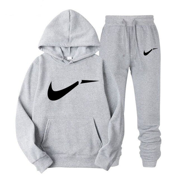 Winter Autumn Men's Hoodie, Jacket + Running Jogging Pants, Men's Printed Swimwear Sports Long Sleeve Top, Branded Color Apparel