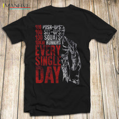 One Punch Man T-Shirt Anime Manga Saitama Men's Workout GYM Apparel 2019 Fashion Brand Men's Tops StreetWear T-shirt Solid Color