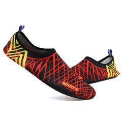 Men Woman Unisex Barefoot Skin Sock Striped Shoes Beach Pool Gym Aqua Water Socks Beach Swim Upstream Shoes EU Size 37-46