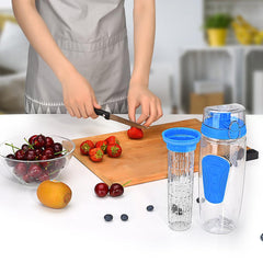 Fruit Lemon Infuser Flip Lip Anti-slip Sport Travel Gym Juice Maker Water Bottle hot sale