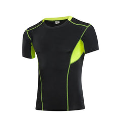 Print Men Athletic Apparel Sport T-Shirt Quick Dry Fitness Running Gym Short Sleeve Tops Tees
