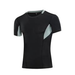 Print Men Athletic Apparel Sport T-Shirt Quick Dry Fitness Running Gym Short Sleeve Tops Tees