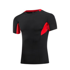 Print Men Athletic Apparel Sport T-Shirt Quick Dry Fitness Running Gym Short Sleeve Tops Tees