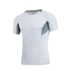 Print Men Athletic Apparel Sport T-Shirt Quick Dry Fitness Running Gym Short Sleeve Tops Tees
