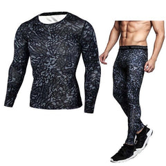 Men's Racing Sports Stretch Apparel Gym Muscle Men's Set Training Jogging MMA Clothing Tops & Tees Men's Sports T-shirt