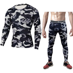 Men's Racing Sports Stretch Apparel Gym Muscle Men's Set Training Jogging MMA Clothing Tops & Tees Men's Sports T-shirt