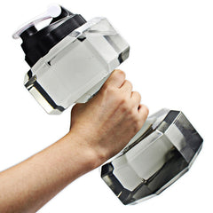 2.2L Large Capacity Dumbbell Water Bottle For Gym Fitness Sports Outdoor Leak-proof Dumbbells Shaped Water Bottle BPA Free