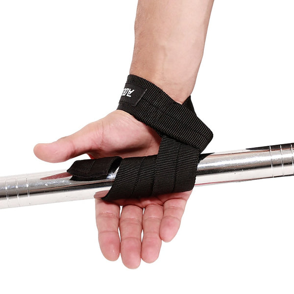 Aolikes 1 Pair of Weightlifting Hand Wrist Strap Gym Weightlifting Bracers Pull-hard Grip Anti-slip Fitness Exercise Accessories