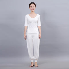 Women Running Jogging Gym Workout Clothing Fitness Training Yoga Sport T-shirt + Pants Suit Dance Racing Apparel Yoga