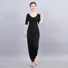 Women Running Jogging Gym Workout Clothing Fitness Training Yoga Sport T-shirt + Pants Suit Dance Racing Apparel Yoga