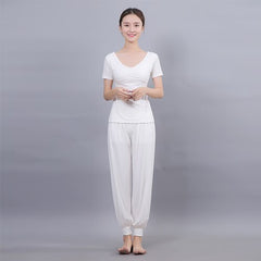 Women Running Jogging Gym Workout Clothing Fitness Training Yoga Sport T-shirt + Pants Suit Dance Racing Apparel Yoga