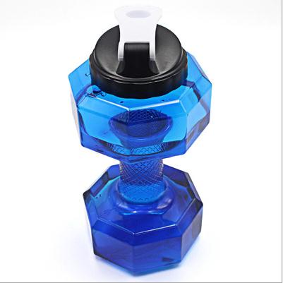 2.2L Dumbbells Shaped Plastic Big Large Capacity Gym Sports Water Bottle Outdoor Fitness Bicycle Bike Camping Garrafa Travel