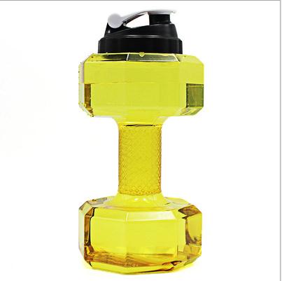 2.2L Dumbbells Shaped Plastic Big Large Capacity Gym Sports Water Bottle Outdoor Fitness Bicycle Bike Camping Garrafa Travel