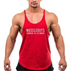 Muscle guys apparel bodybuilding tank tops fitness tank mens gyms clothes vest cotton sleeveless shirt regatas masculino