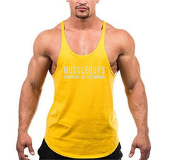 Muscle guys apparel bodybuilding tank tops fitness tank mens gyms clothes vest cotton sleeveless shirt regatas masculino