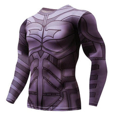 3D Marvel T-shirt Long Sleeve Sport Shirt Men Quick Dry Men's Running T-shirts Gym Apparel Fitness Top Rashgard Male Jersey 2019