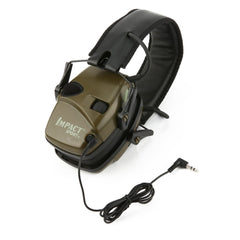 Electronic Shooting Earmuff Outdoor Sports Anti-noise Impact Sound Amplification Tactical Hearing Protective Headset Foldable
