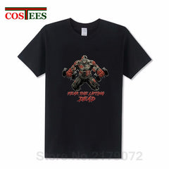 The Walking Dead beast T-shirt Fear the Lifting Dead T shirt men Stylish Train designer brand Apparel GYM fashion Summer Clothes