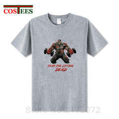 The Walking Dead beast T-shirt Fear the Lifting Dead T shirt men Stylish Train designer brand Apparel GYM fashion Summer Clothes