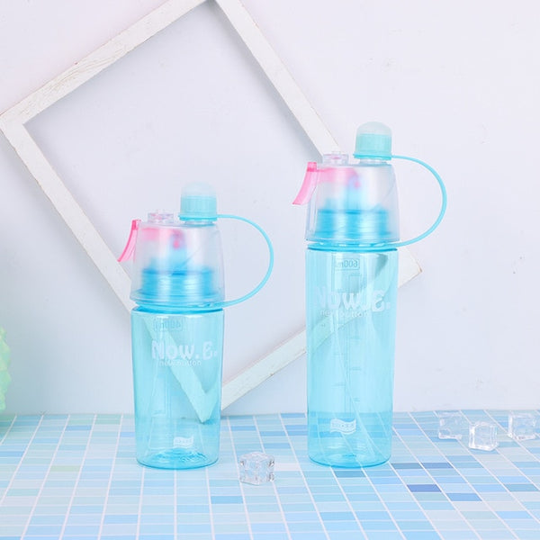 400/600ml  Hot Sale Spray Sport Moisturizing Drinking Water Bottle Portable Plastic Bike Bicycle Gym Shaker My Water Bottles