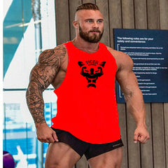 New Bodybuilding Stringer Vest Men's Fitness Apparel Gym Shirt Brand Muscle Vest Workout Cotton Regatas Masculino