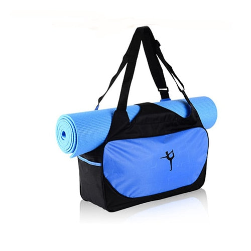 Multi-functional Waterproof Clothes Backpack Yoga Mat Bag Women's Pilates Fitness Shoulder Bag Gym Sports Case Bag (Without Mat)