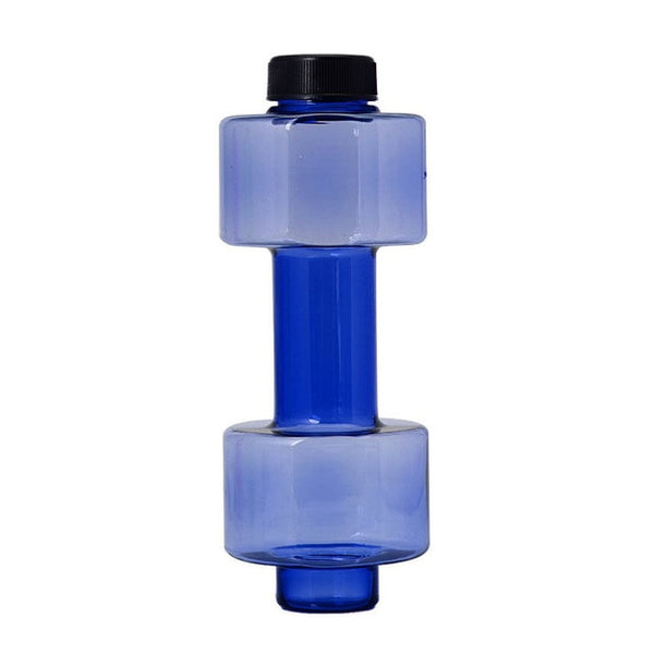 Dumbbells Shaped Plastic 550ml Capacity Gym Sports Water Bottle Outdoor Fitness Bicycle Bike Camping Training