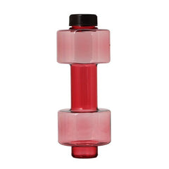 Dumbbells Shaped Plastic 550ml Capacity Gym Sports Water Bottle Outdoor Fitness Bicycle Bike Camping Training