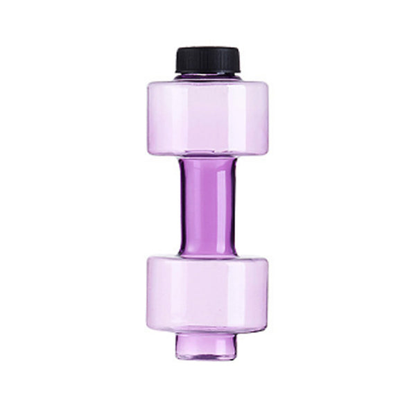 Dumbbells Shaped Plastic 550ml Capacity Gym Sports Water Bottle Outdoor Fitness Bicycle Bike Camping Training