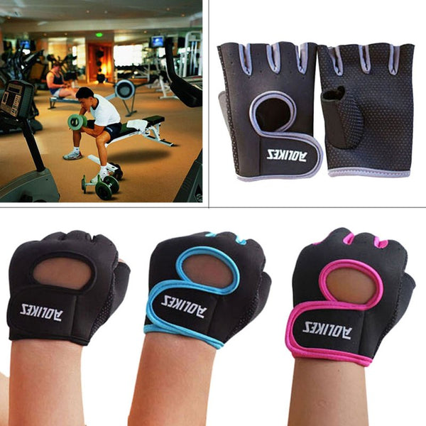 Weight Lifting Cycling Half Finger Gloves Women Men Protective Handwear Gym Fitness Outdoor Bike Riding Sportswear Accessories