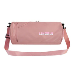 Nylon Women Men Travel Sports Gym Shoulder Bag Large Waterproof Nylon Handbags Black Pink Color Outdoor Sport Bags 2019 New