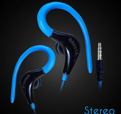 3.5 mm jack hanging ear type anti-shedding wire sports earphones headset super bass stereo earphones for huawei xiaomi samsung