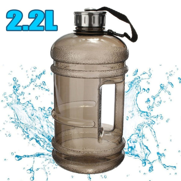 2.2L Big Large Water Bottle Large Capacity Kettle Outdoor Sports Gym Fitness Water Bottle for Training Camping Running