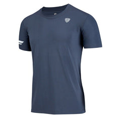 Men Training Anti-sweat T-shirt Round Neck Short Sleeve Quick Dry Tee Tops Tights Apparel Gym Fitness Running Sportswear