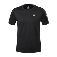 Casual Short Sleeve T-Shirt Quick Drying Tee Tops Fitness Running Cycling Camping Clothes Gym Apparel Men's Sportswear