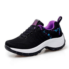 Women Tennis Shoes 2019 New Tenis Feminino Breathable Lace-up Mesh Gym Sports Shoes Comfortable Trainers Sneakers Spring Autumn