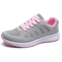 Tenis Feminino Fashion Lace-Up White Sport Shoes For Women Sneakers Light Round Cross Straps Flat Tennis Woman Shoes Outdoor Gym
