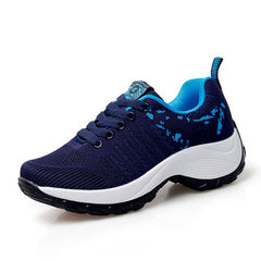 Women Tennis Shoes 2019 New Tenis Feminino Breathable Lace-up Mesh Gym Sports Shoes Comfortable Trainers Sneakers Spring Autumn