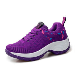 Women Tennis Shoes 2019 New Tenis Feminino Breathable Lace-up Mesh Gym Sports Shoes Comfortable Trainers Sneakers Spring Autumn