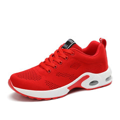 Brand Women Gym Shoes Air Cushion Sport Shoes Mesh Breathable Zapatos Tenis Mujer 2019 New Sneakers Purple Red Black Tennis Shoe