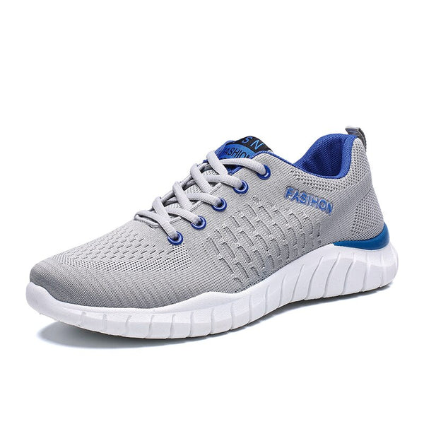 Men Tennis Shoes Comfort Gym Sport Shoes Stability Athletic Fitness Sneakers Flying Woven Air Mesh Shoes Chaussures Homme